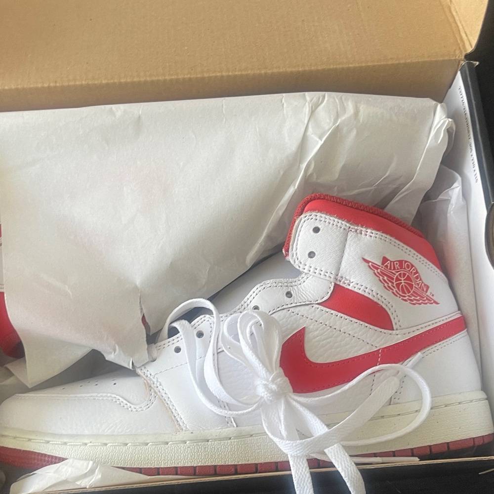 Nike Air Jordan 1 High White and Red